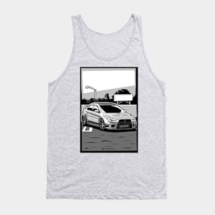 LANCER EVOLUTION EVO X jdm illustration Tank Top